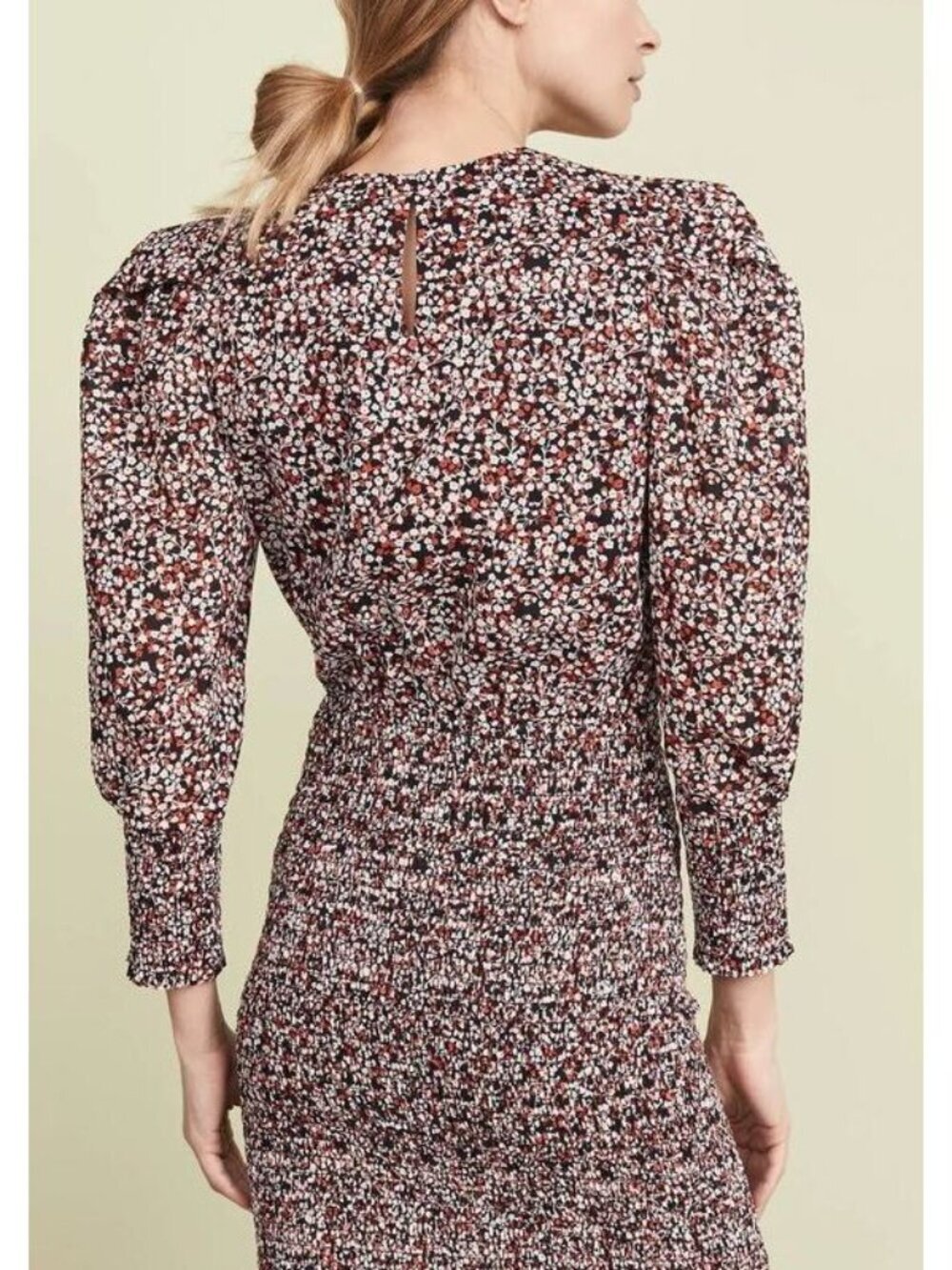 NEW Rebecca Minkoff Women's L Tabby Micro-Floral Mini Dress NWT $248 - Picture 3 of 3